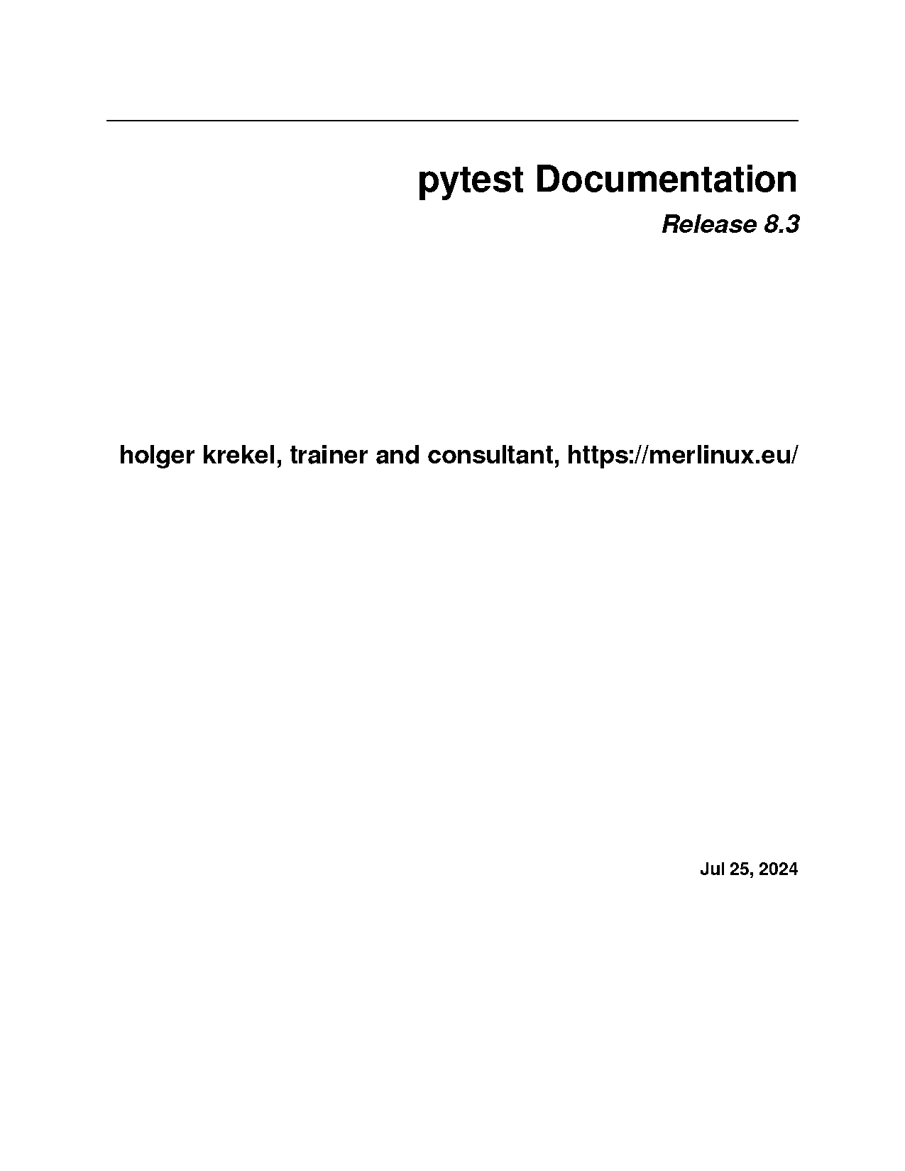 pytest quick start guide pdf download