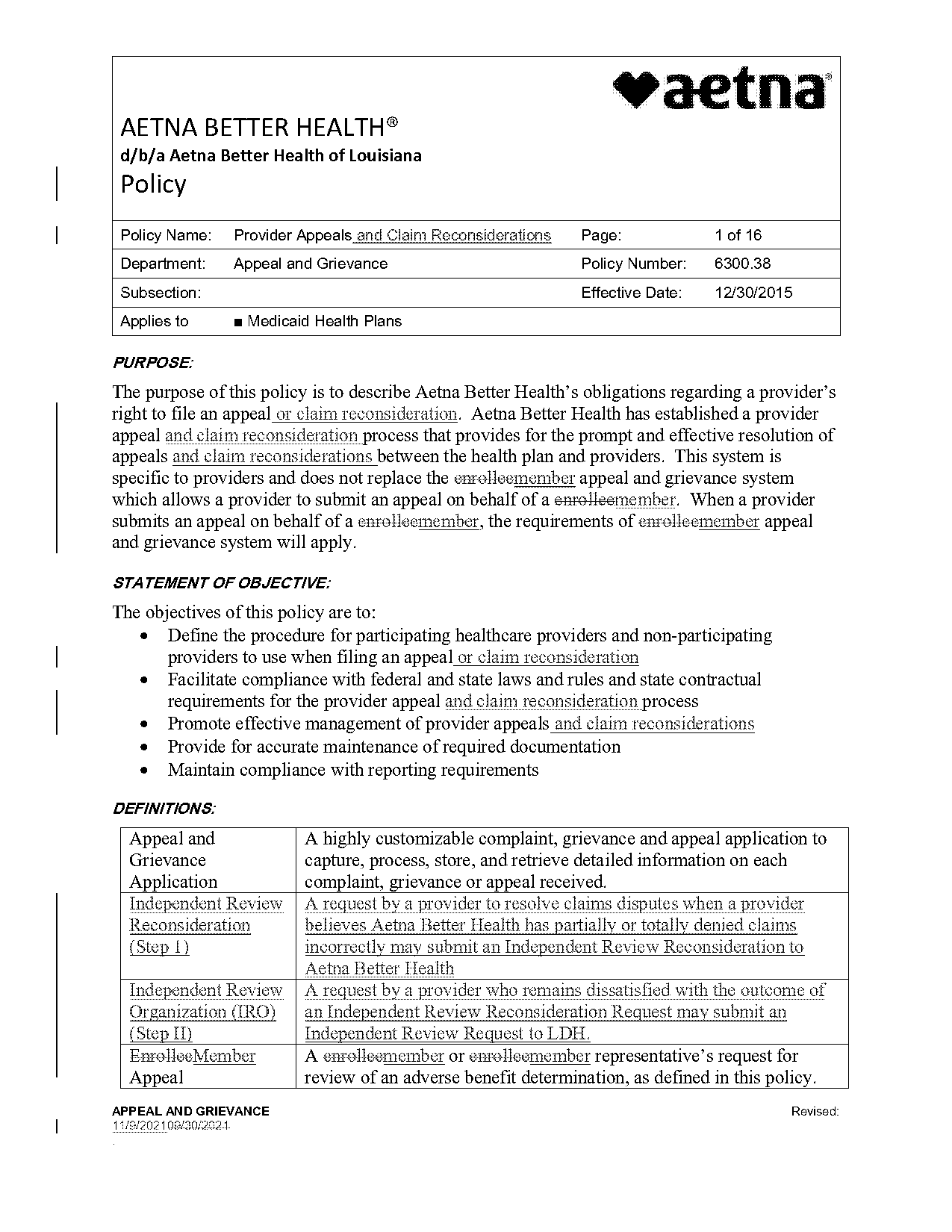 aetna claim action request form