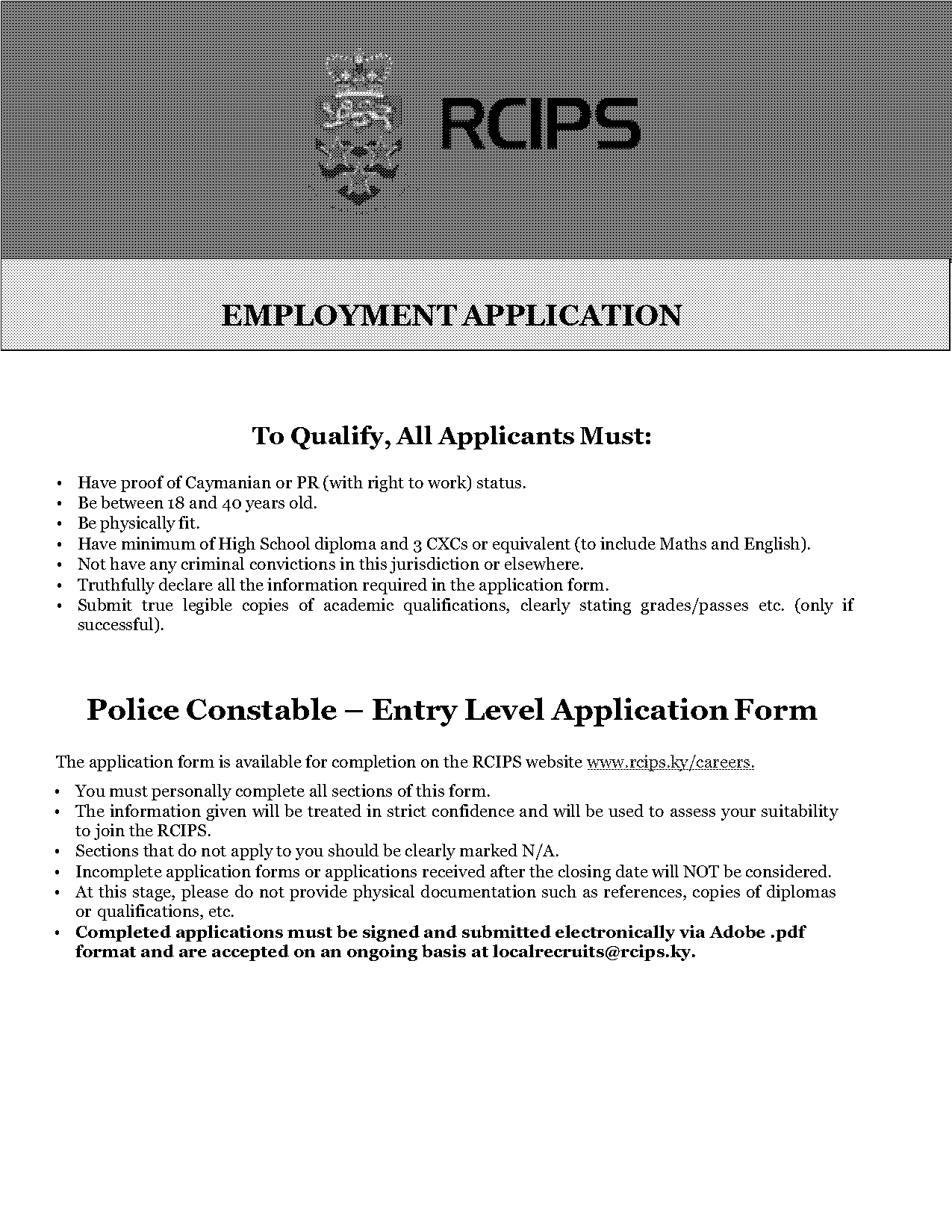 police constable application process