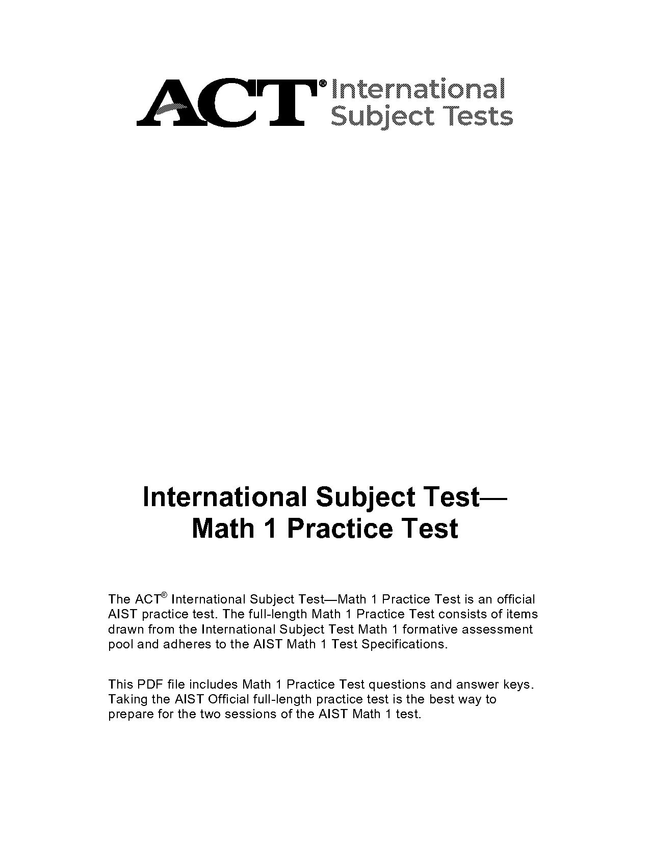 act practice problems math