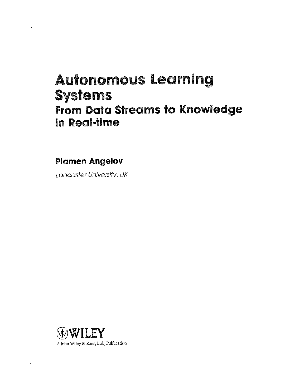 autonomous learning systems pdf