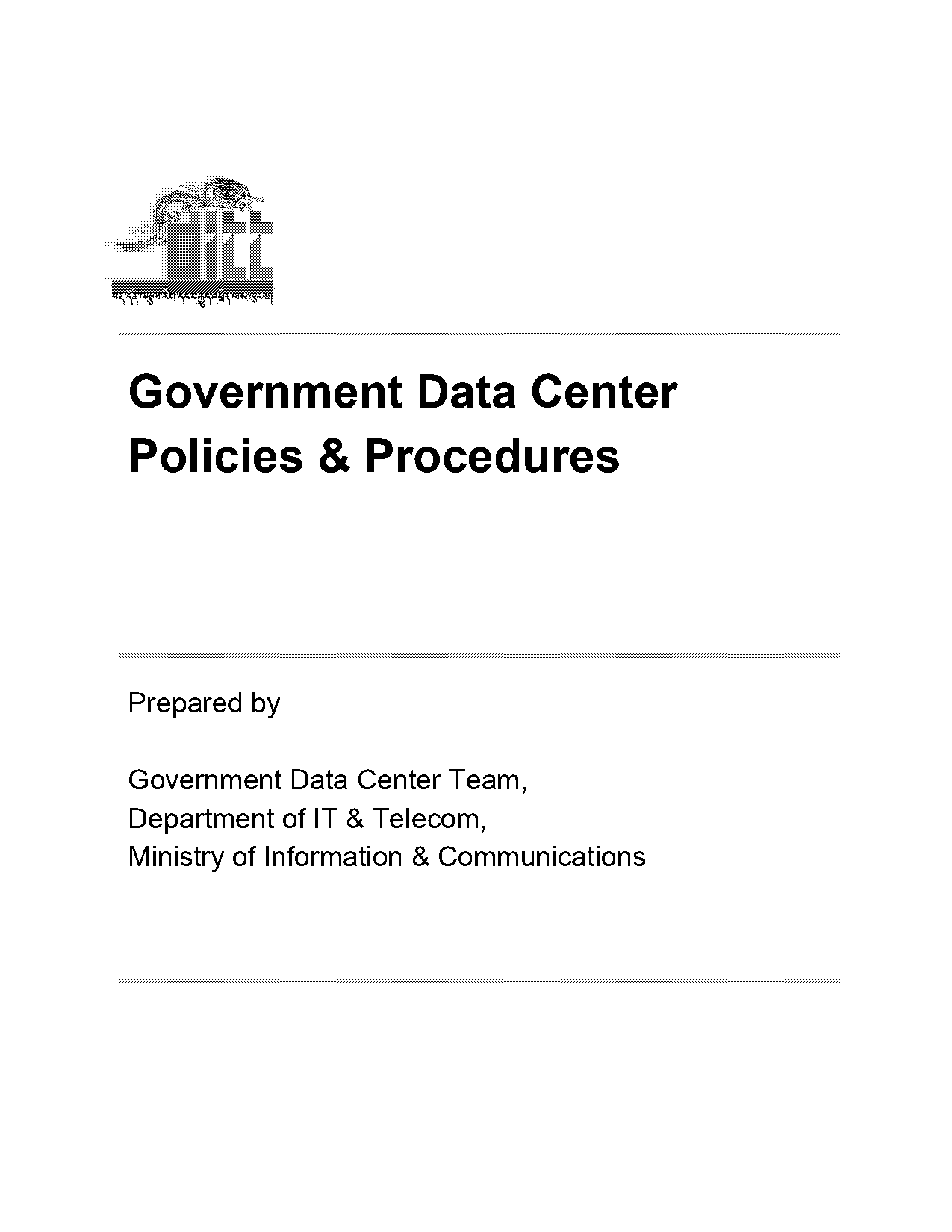 data center policies and procedures template