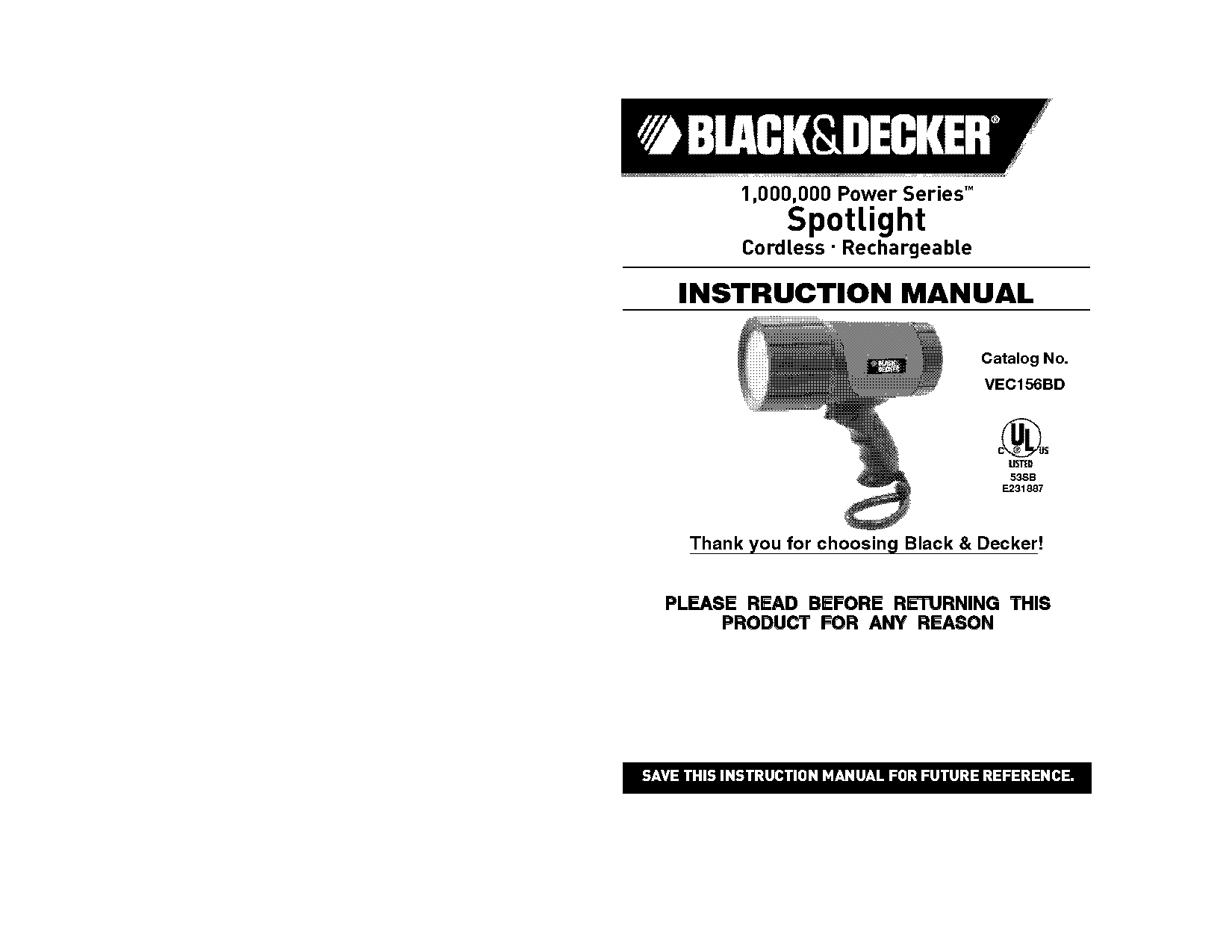 black fire flashlight manual