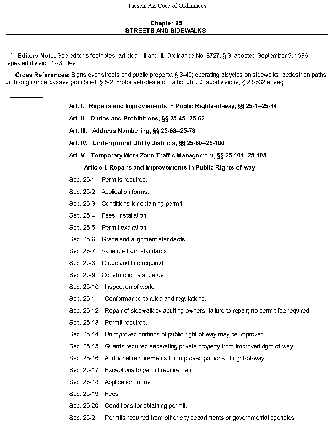 city of tucson property ownership