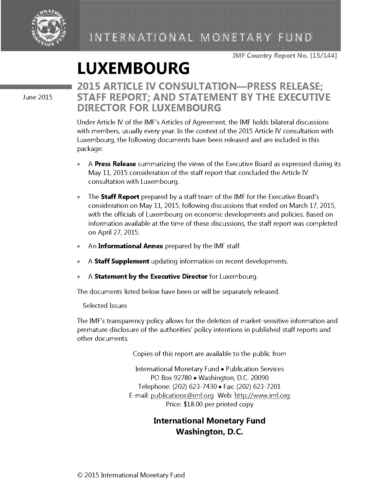 government policies towards population luxembourg