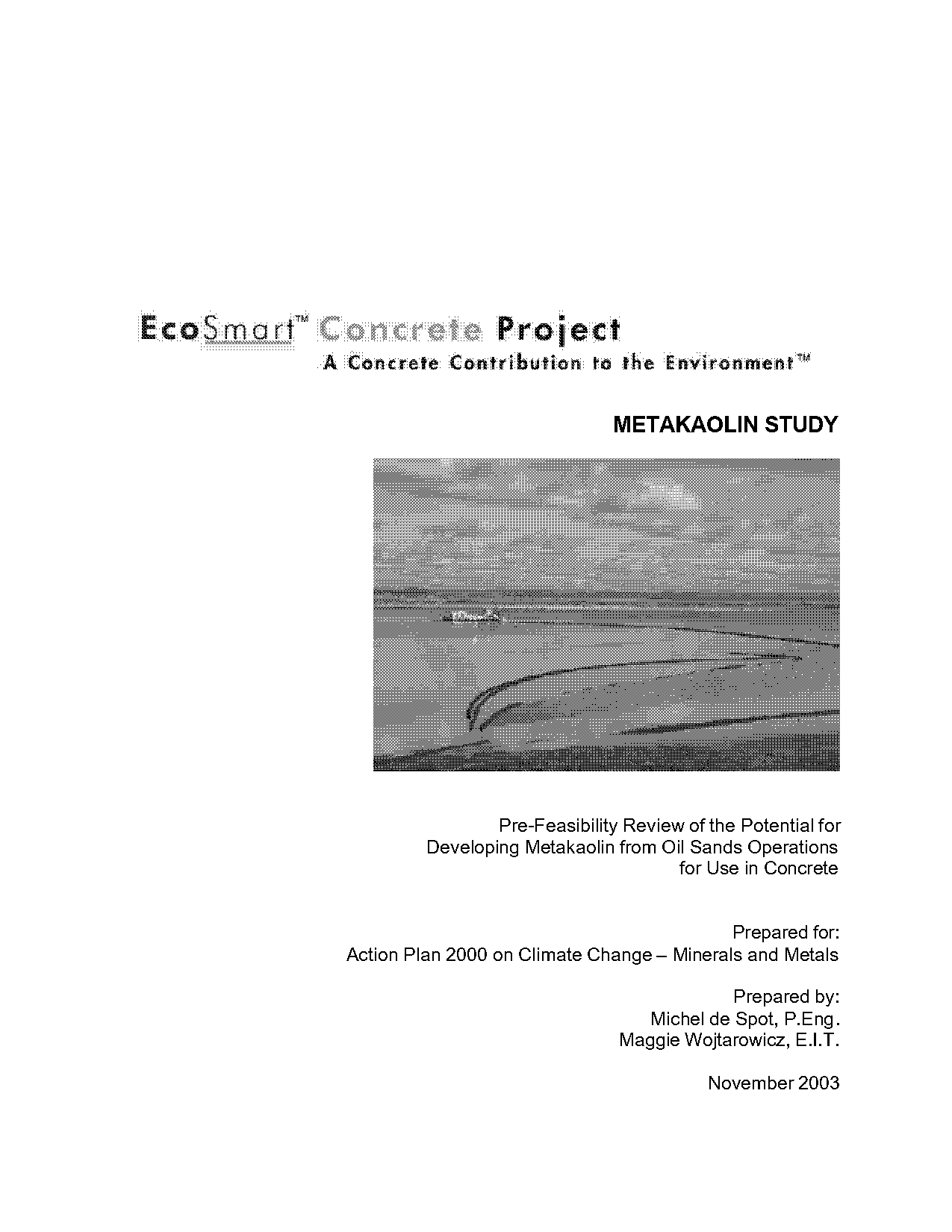 project report on metakaolin concrete