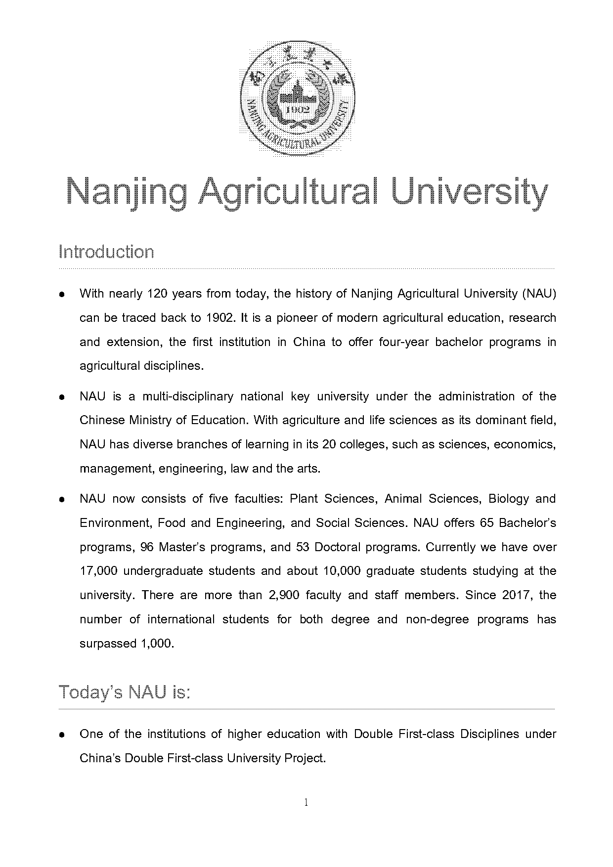 nanjing agricultural university application form