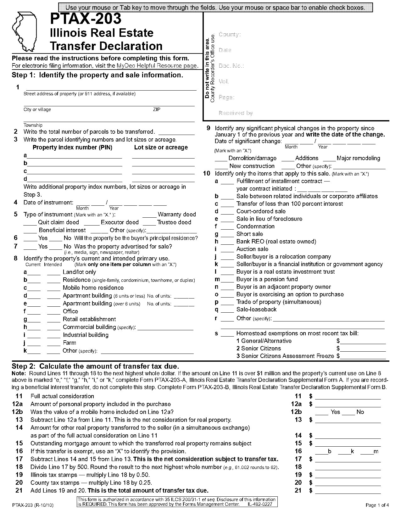 deed of sale tax declaration sample