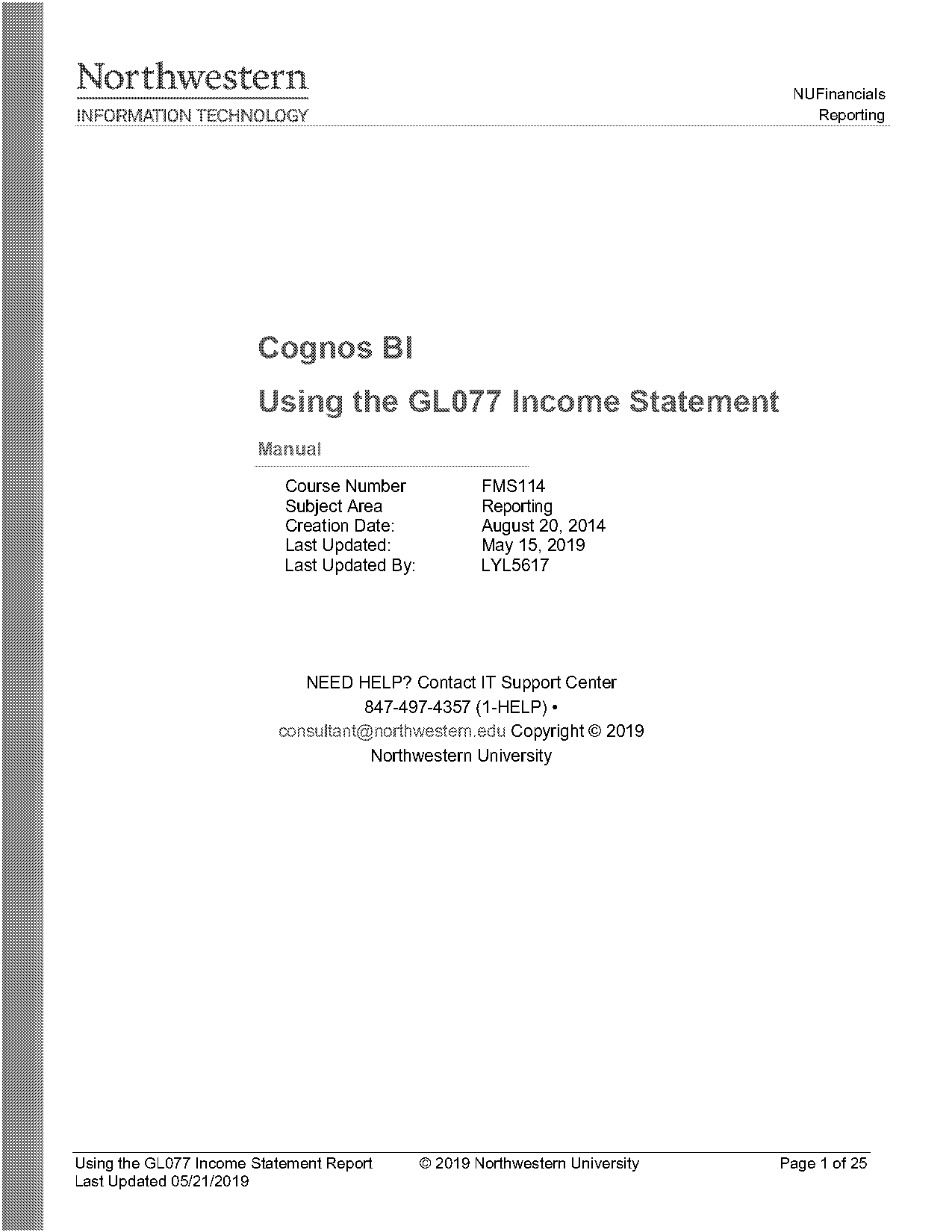 northwestern university financial statements