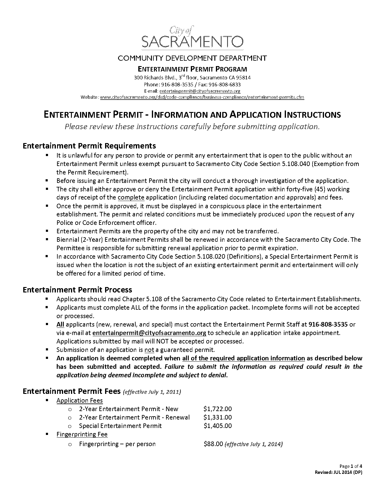 sacramento city hall application