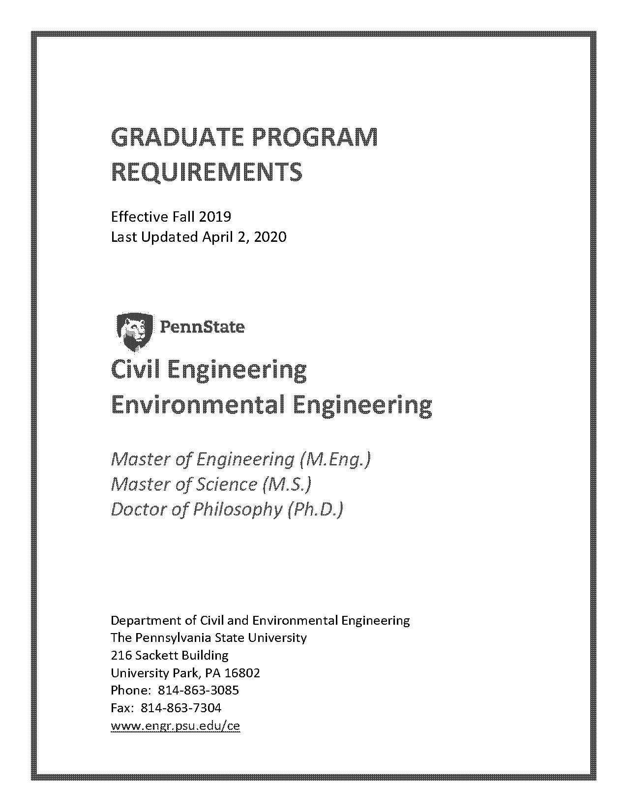 psu college of engineering computer requirements