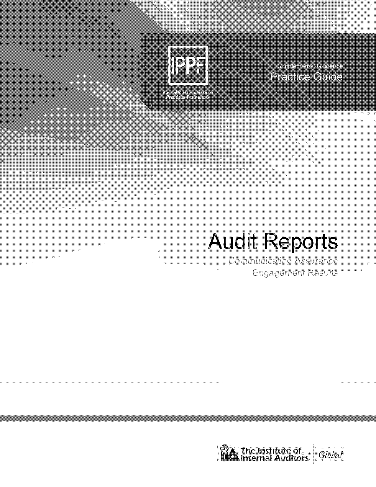 internal communication audit report sample