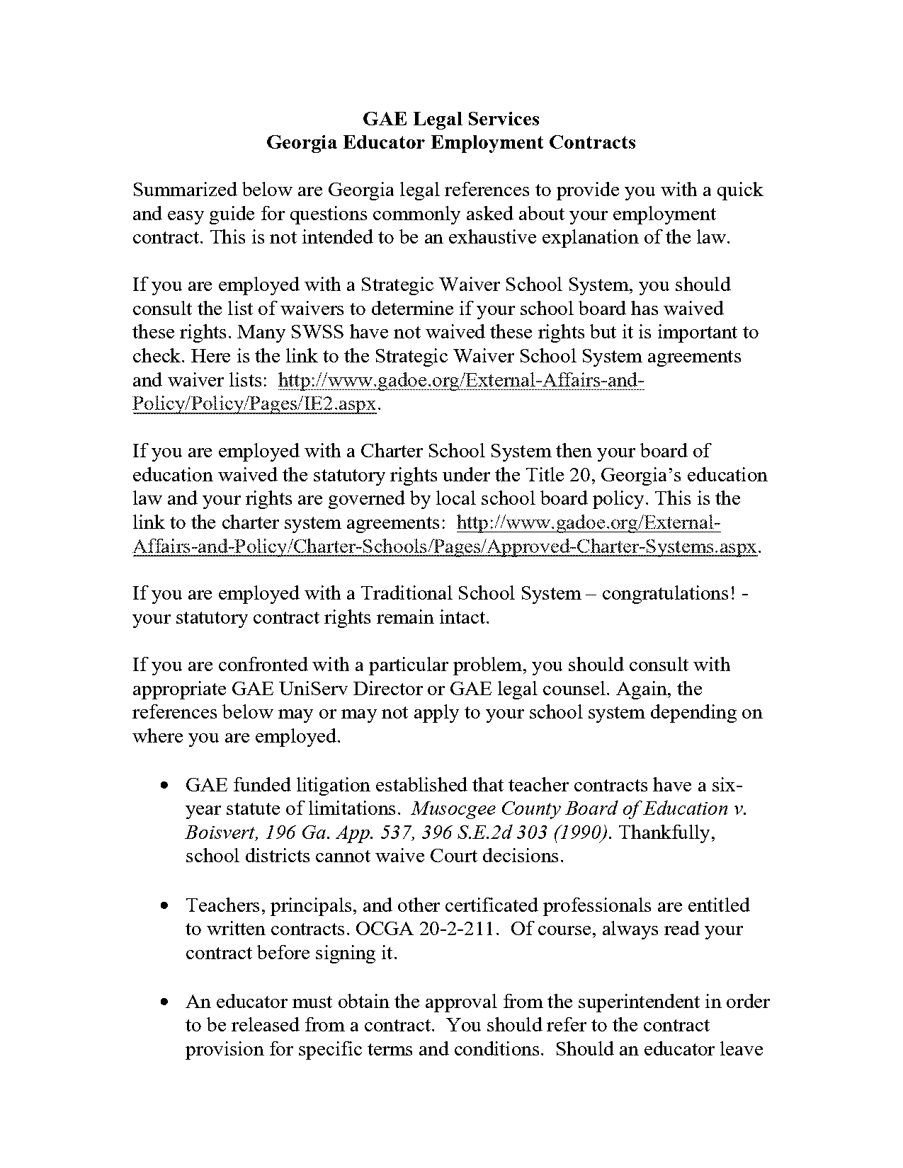 georgia statute of limitations contract