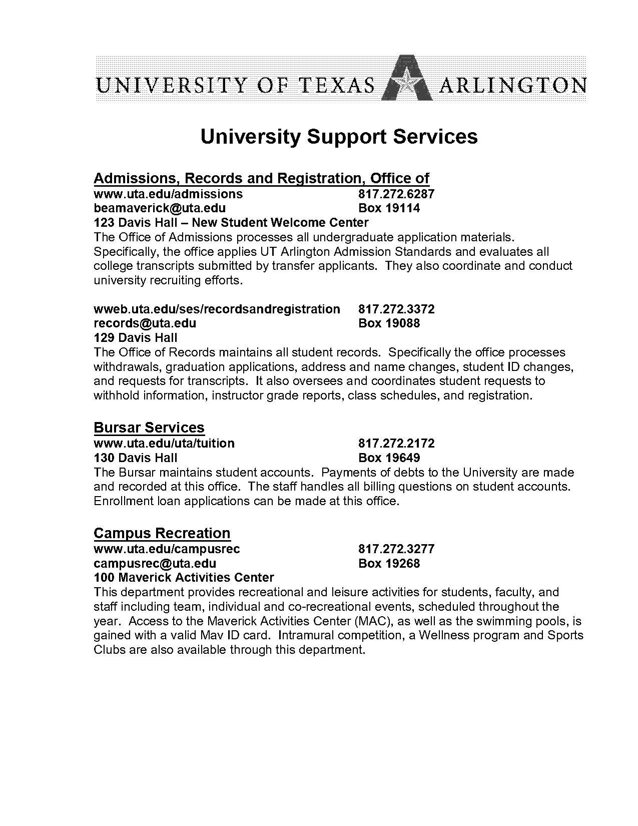 computer science degree plan uta tarrant county college