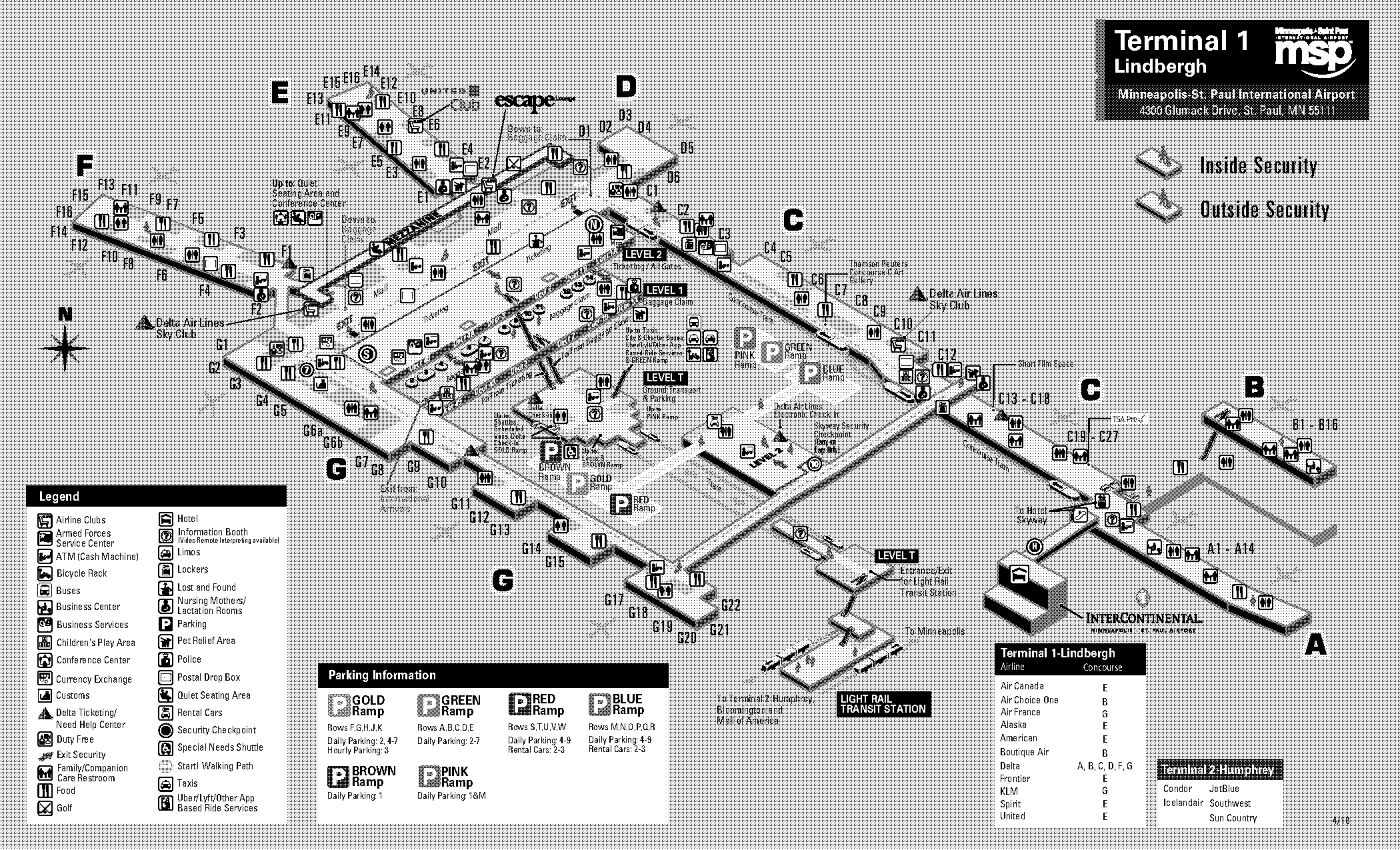 minneapolis humphrey terminal map