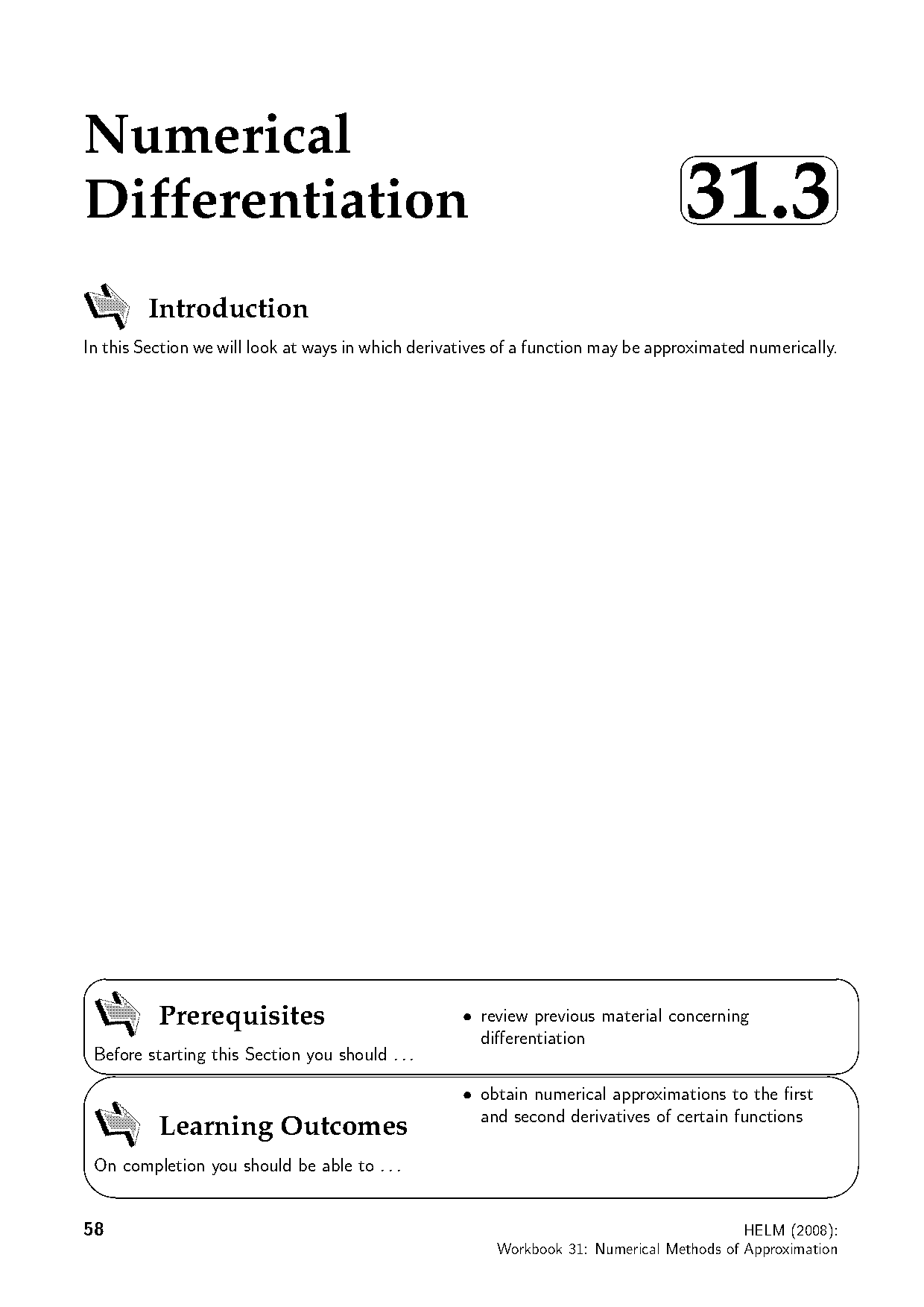 using central divided difference scheme