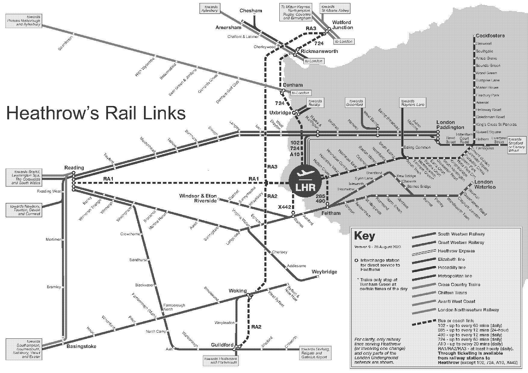 train station south terminal at gatwick map