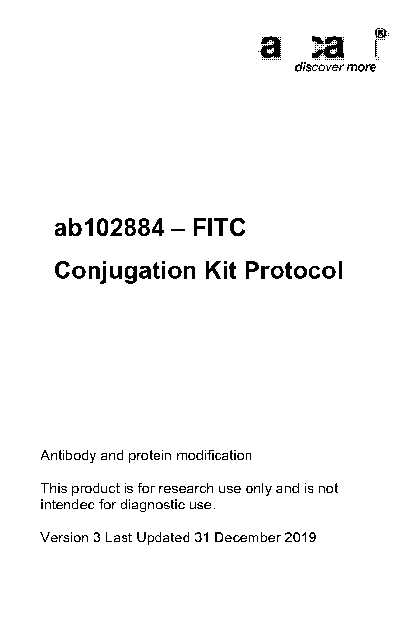 fitc protein labeling protocol