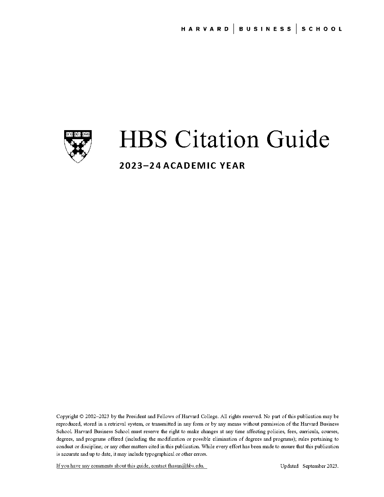 how to cite an article from harvard business review apa