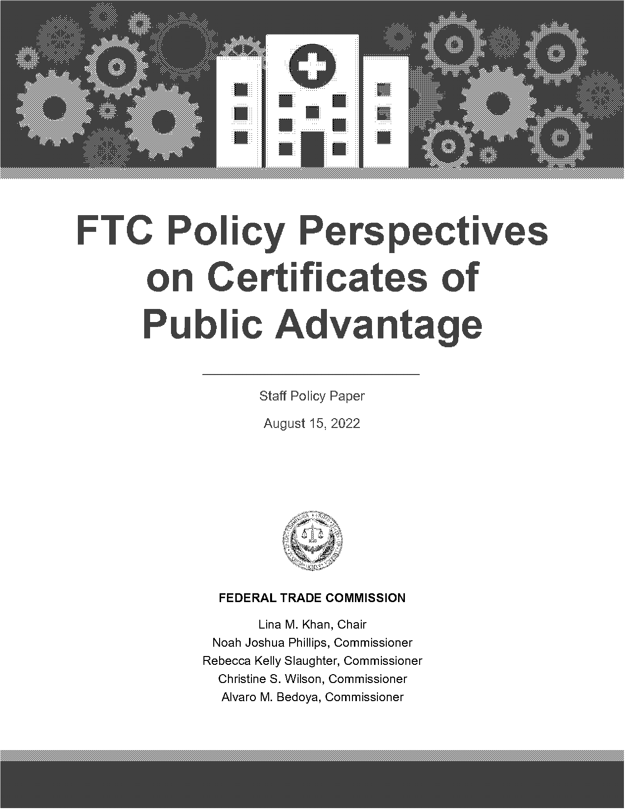 examples of healthcare policy papers