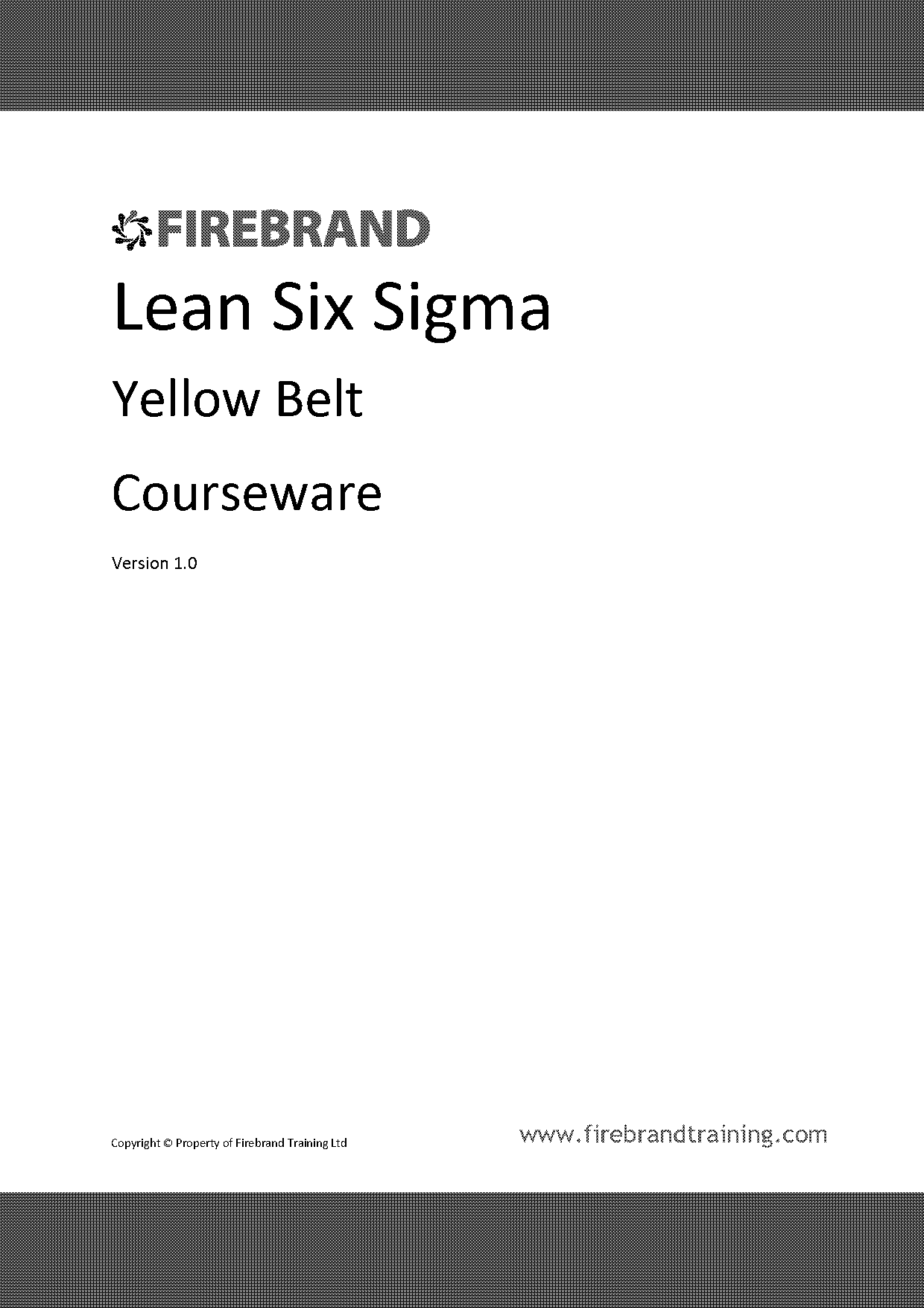 six sigma yellow belt project examples pdf