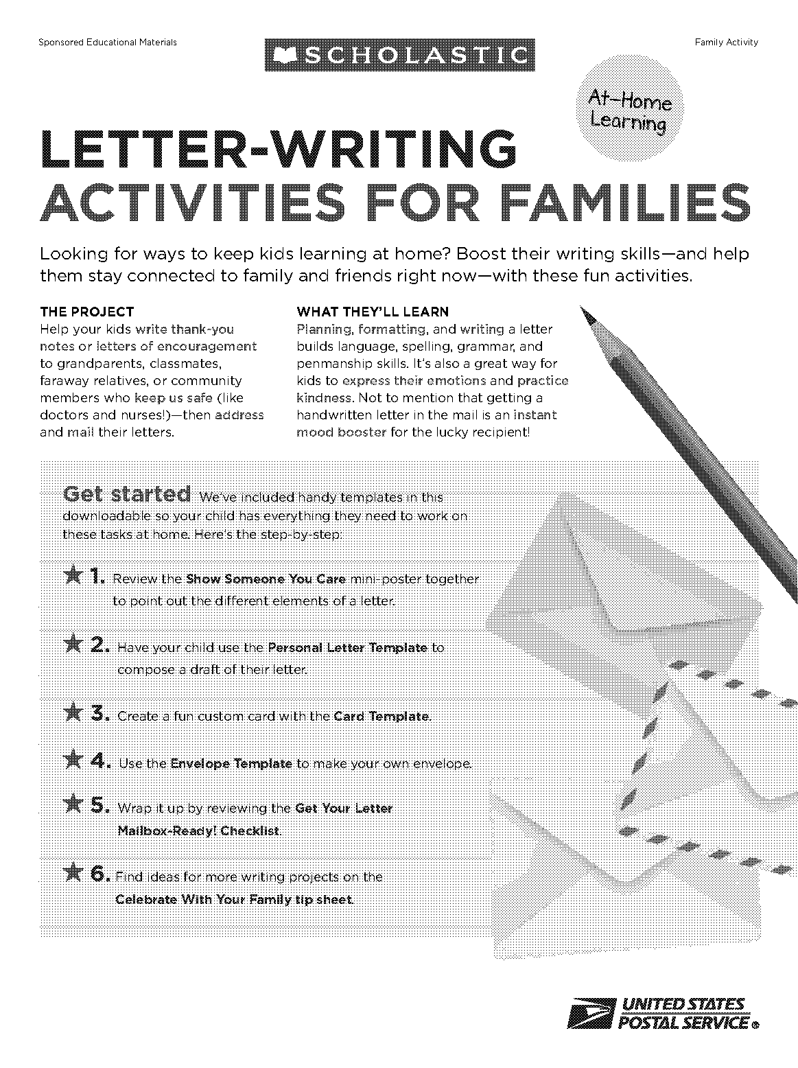 friendly letter template elementary