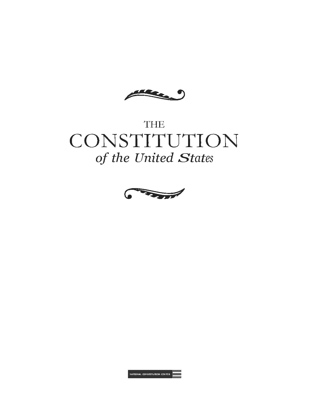 articles i of the constitution