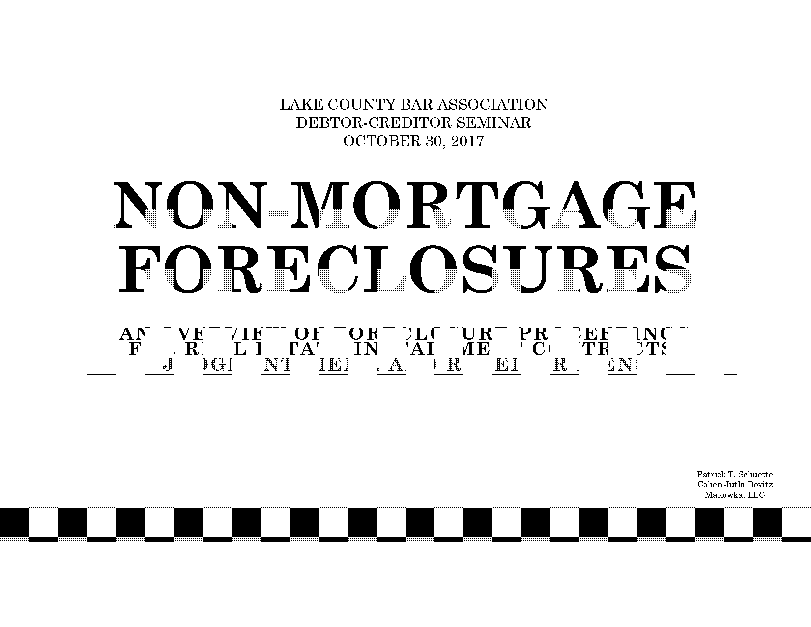 complaint foreclosure judgment lien