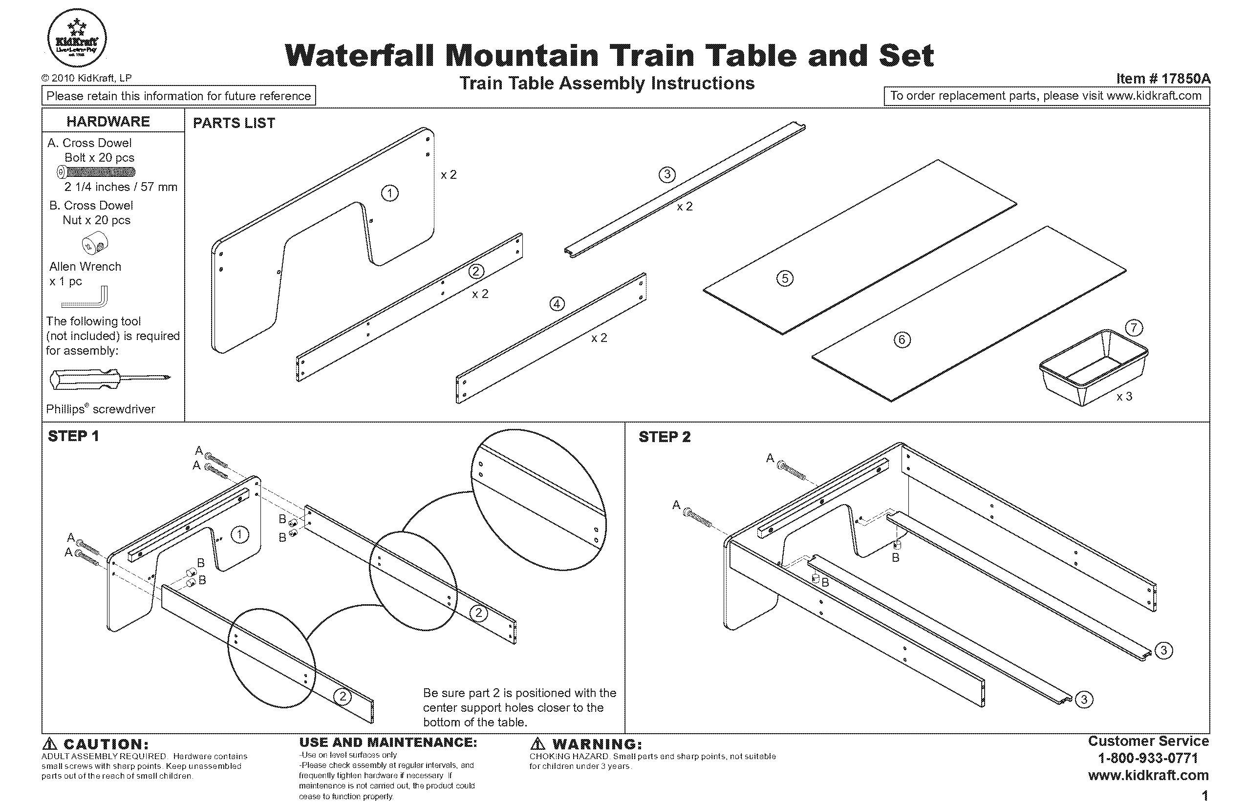 imaginarium mountain train table assembly instructions