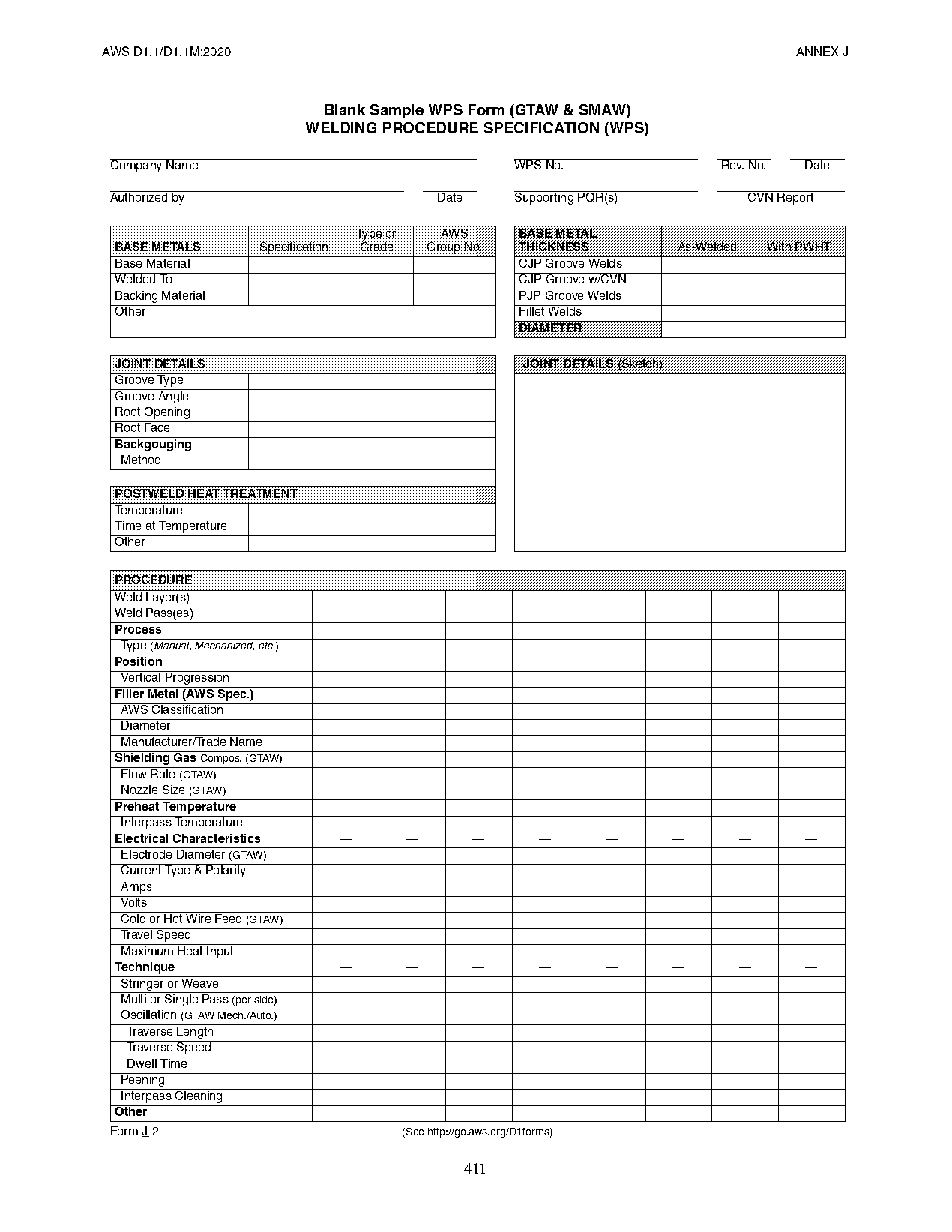 aws free welding wps form