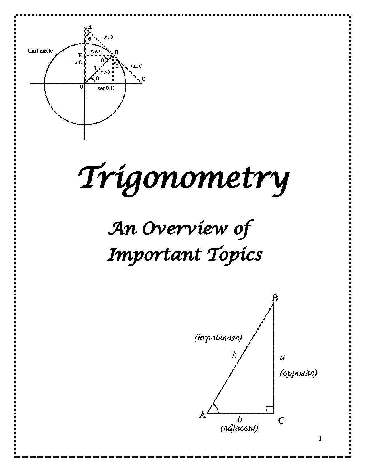 finding missing angles using trigonometry worksheet