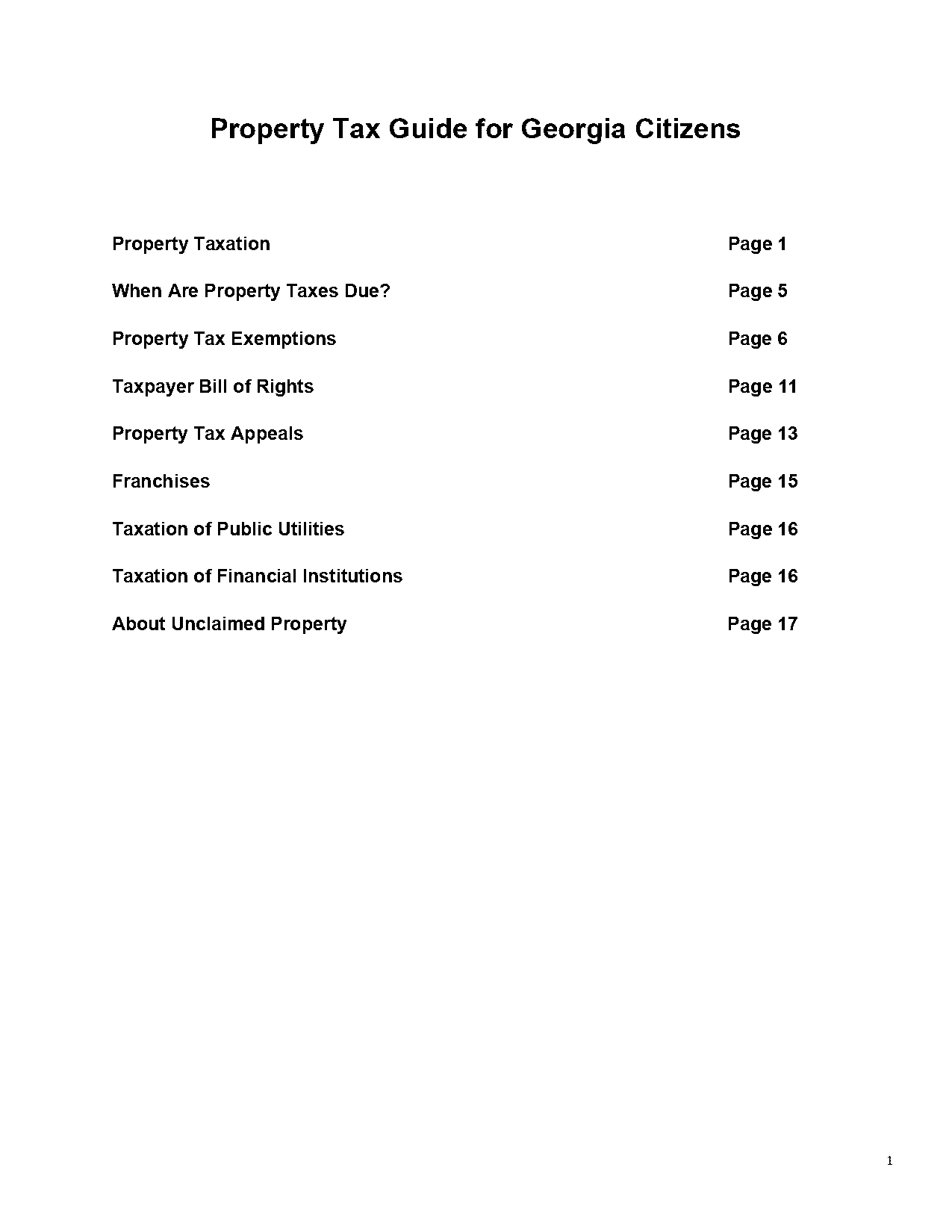 property tax laws in georgia