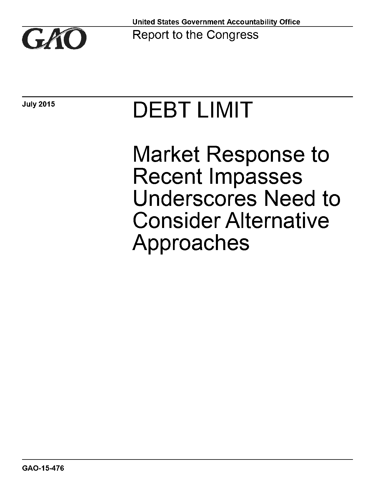 us treasury report capital markets