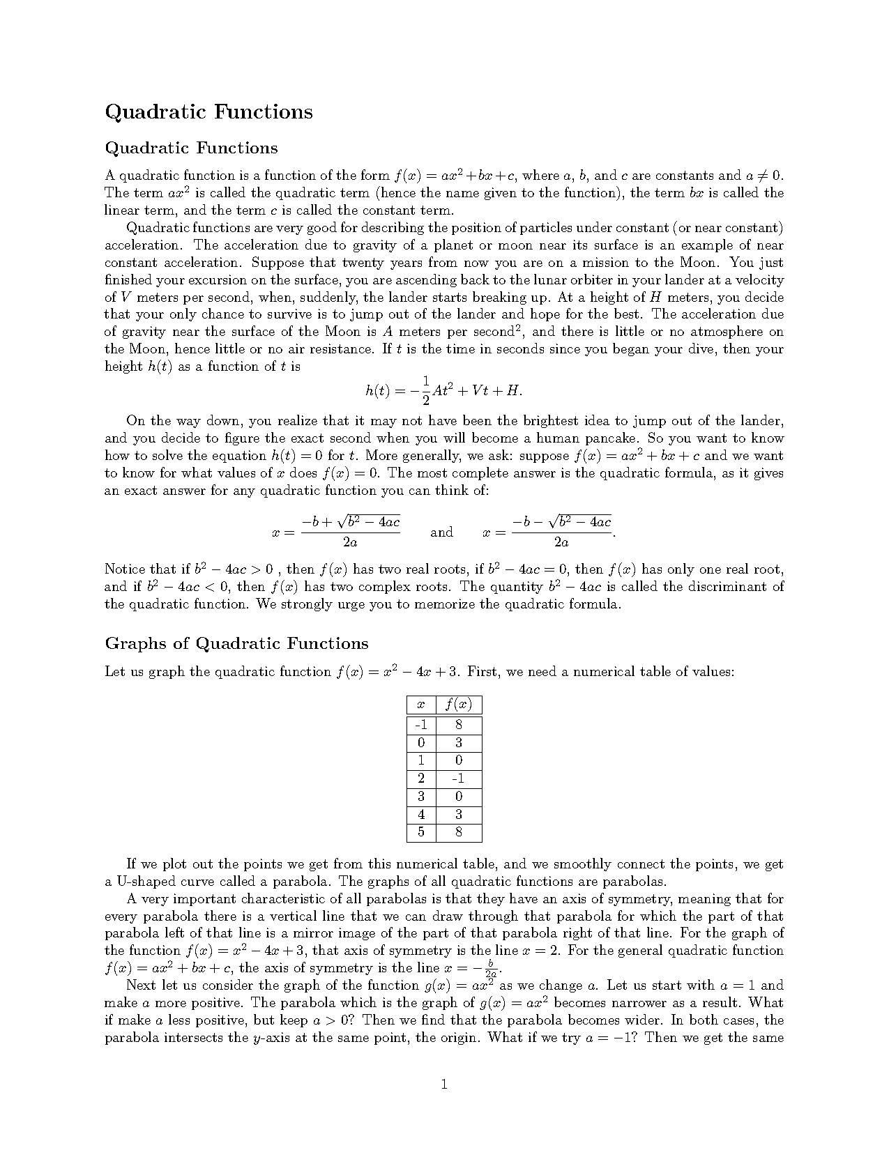 linear term of polynomial