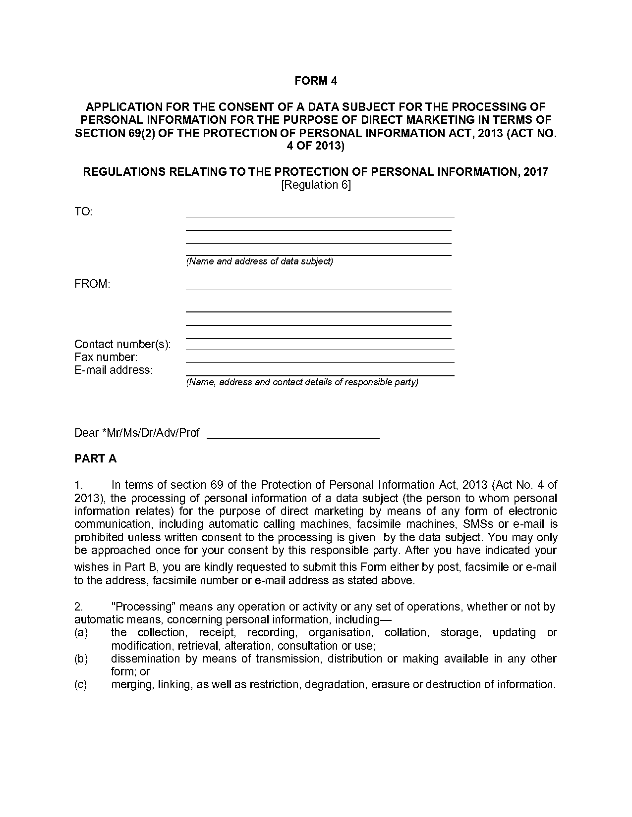 data subject consent form