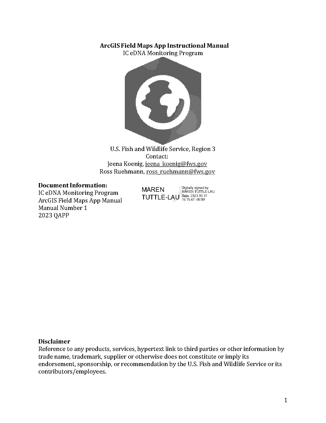 data field mapping document