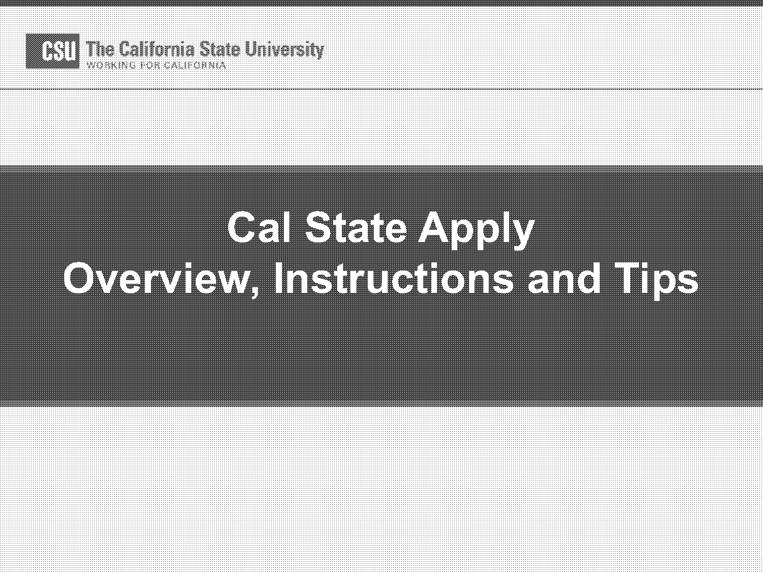 how does fee waiver appear on csu application