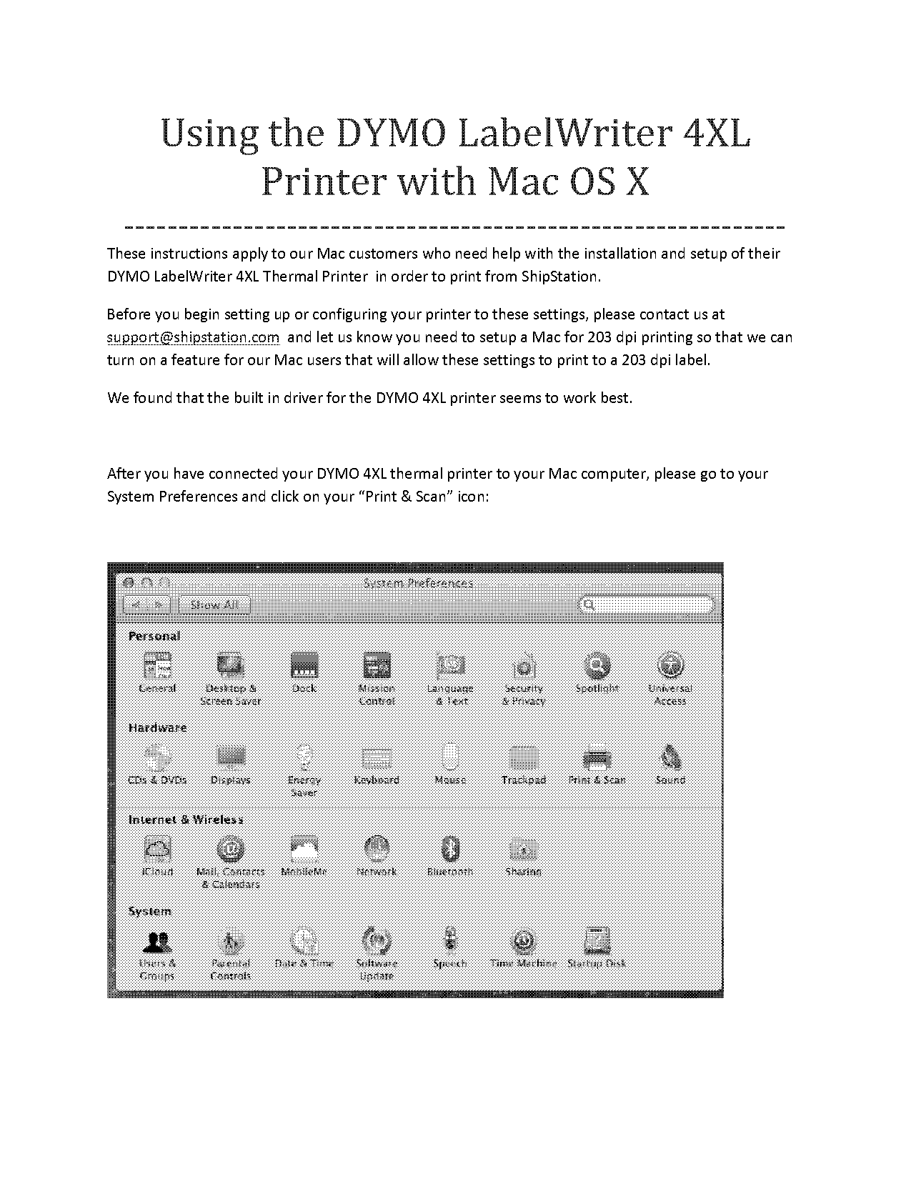 mac os x pdf printer