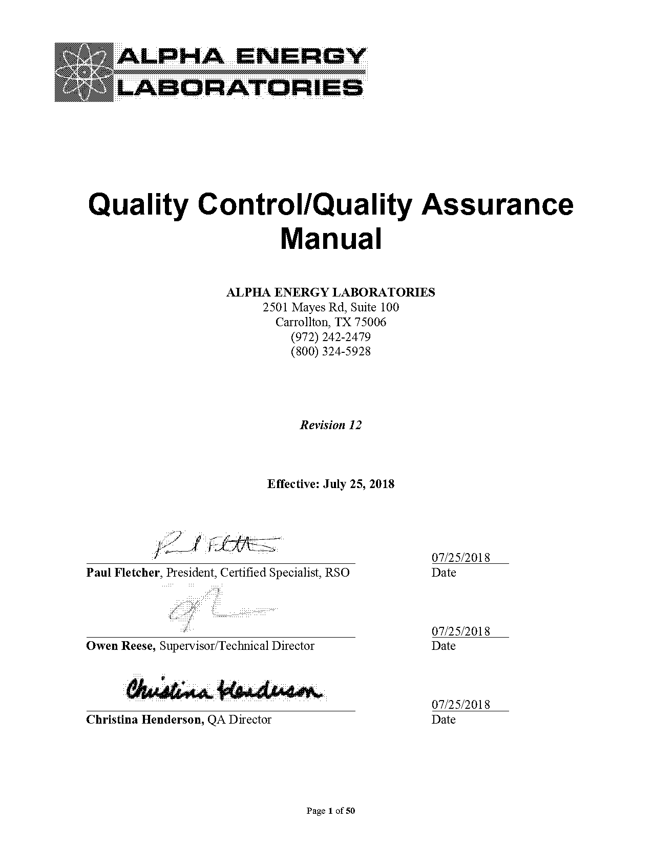 quality assurance and quality control manual pdf