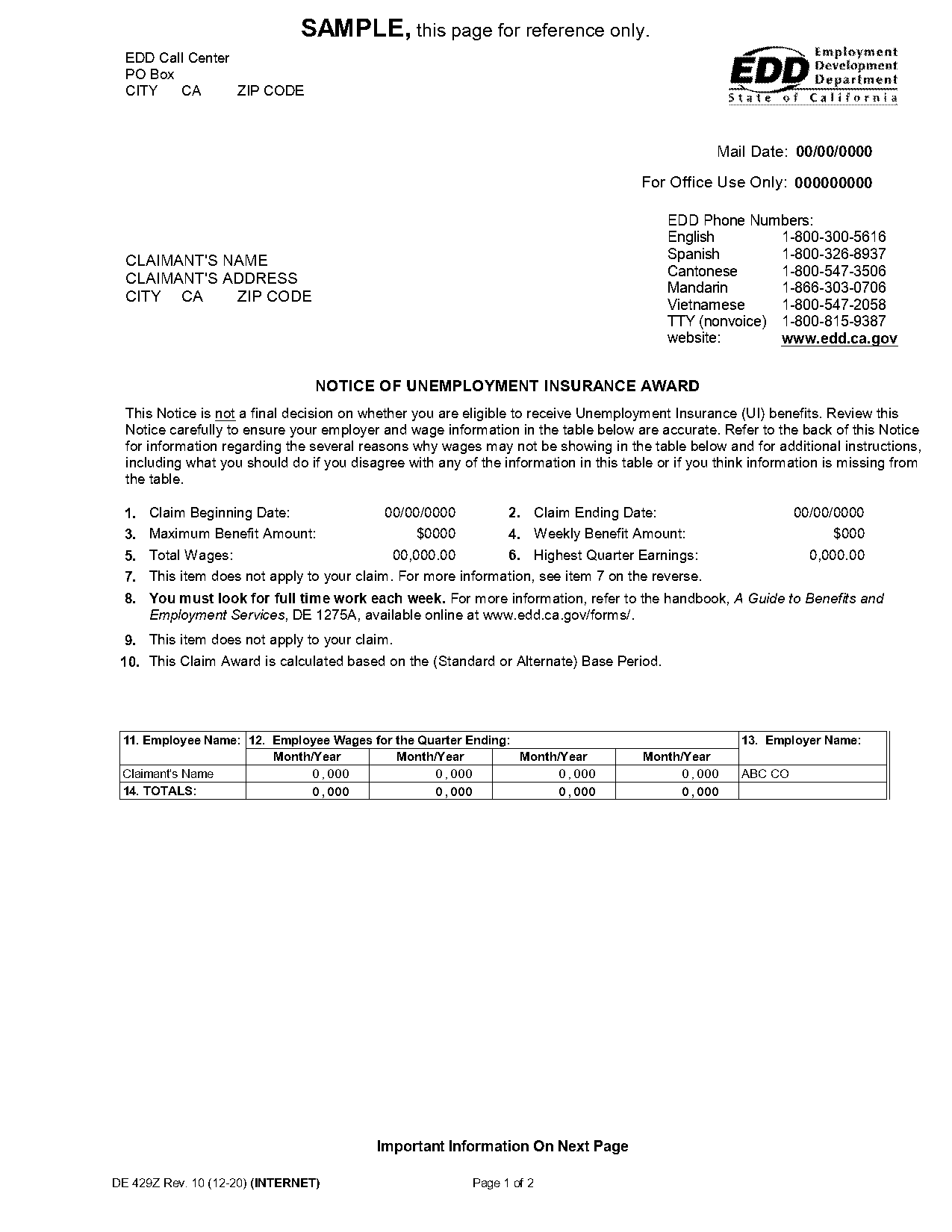 notice of cancellation insurance sample