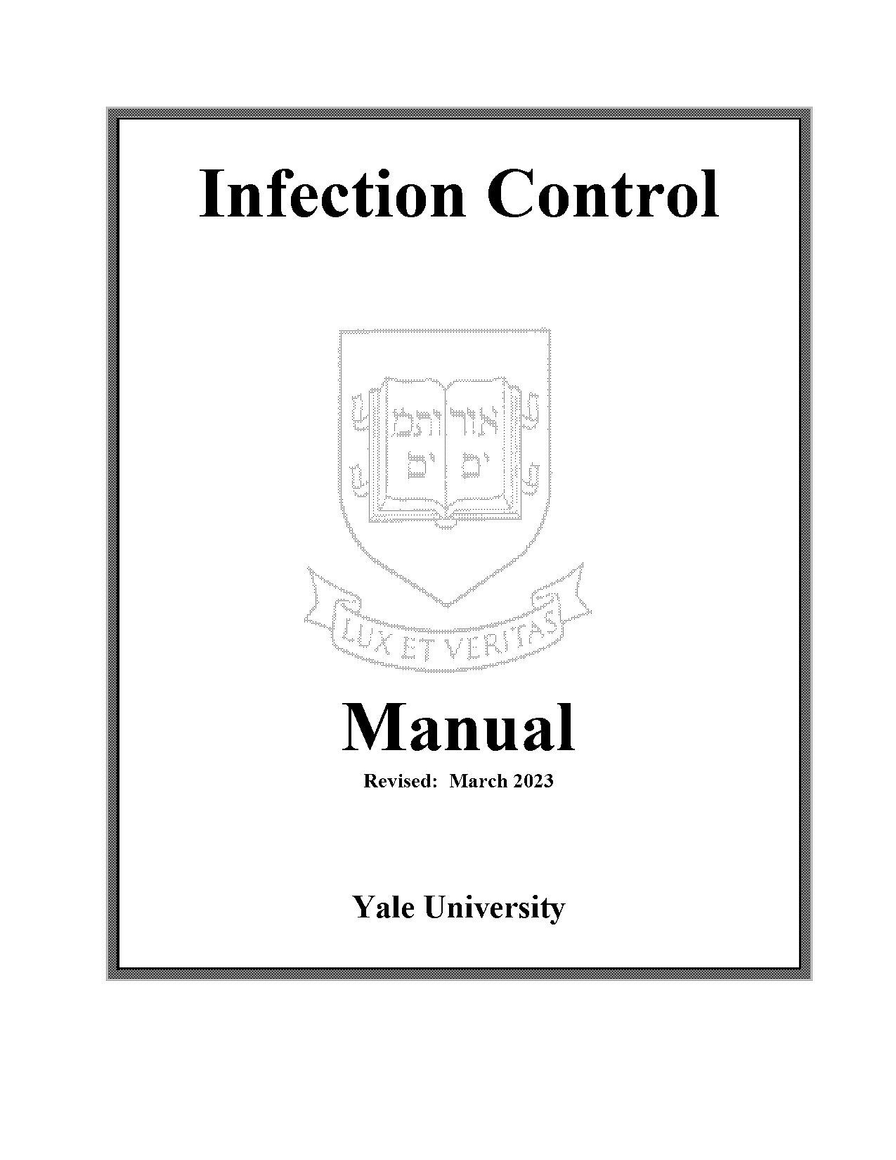 infection and control manual