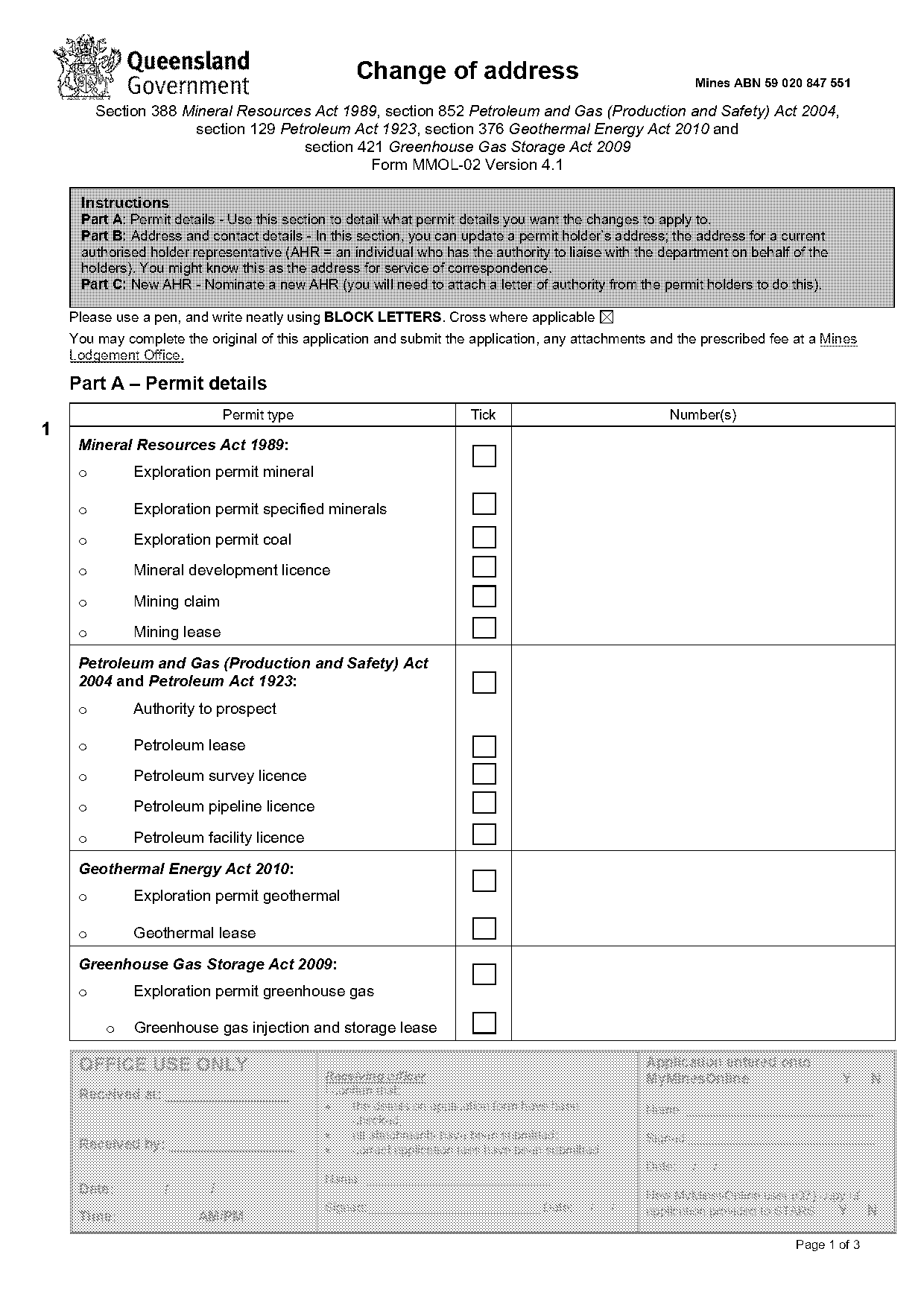 change licence address online qld