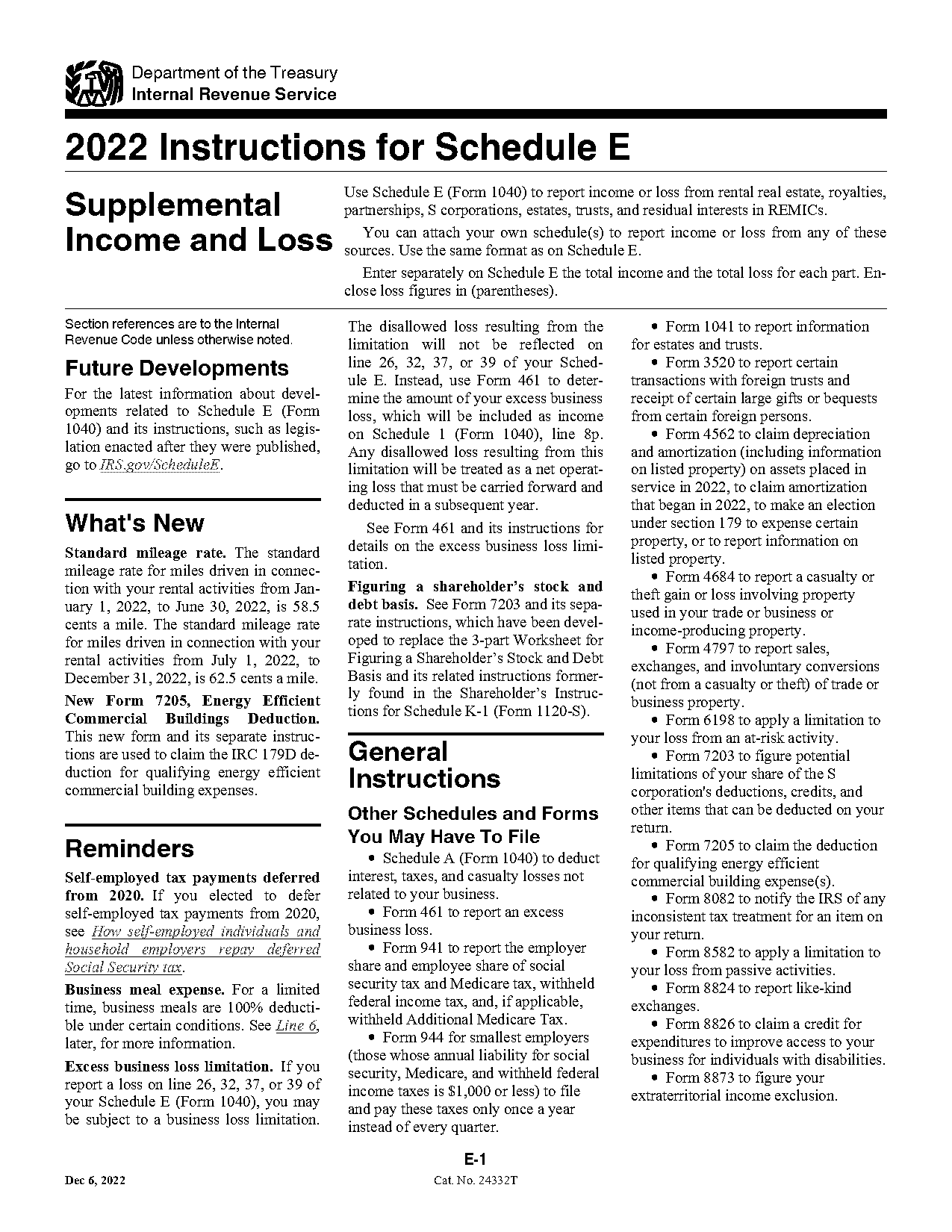 schedule e instructions fair rental days