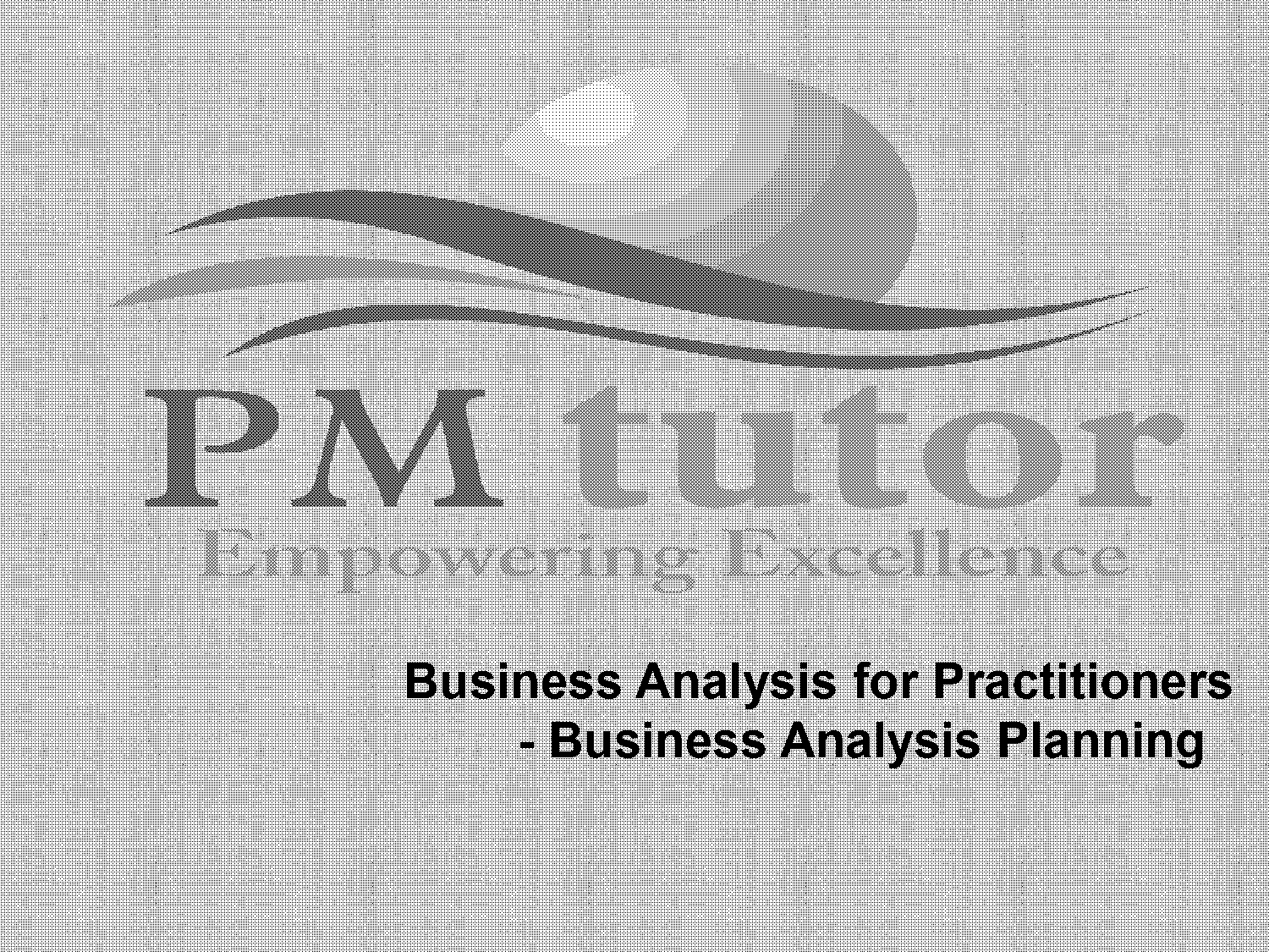 business analysis plan sample