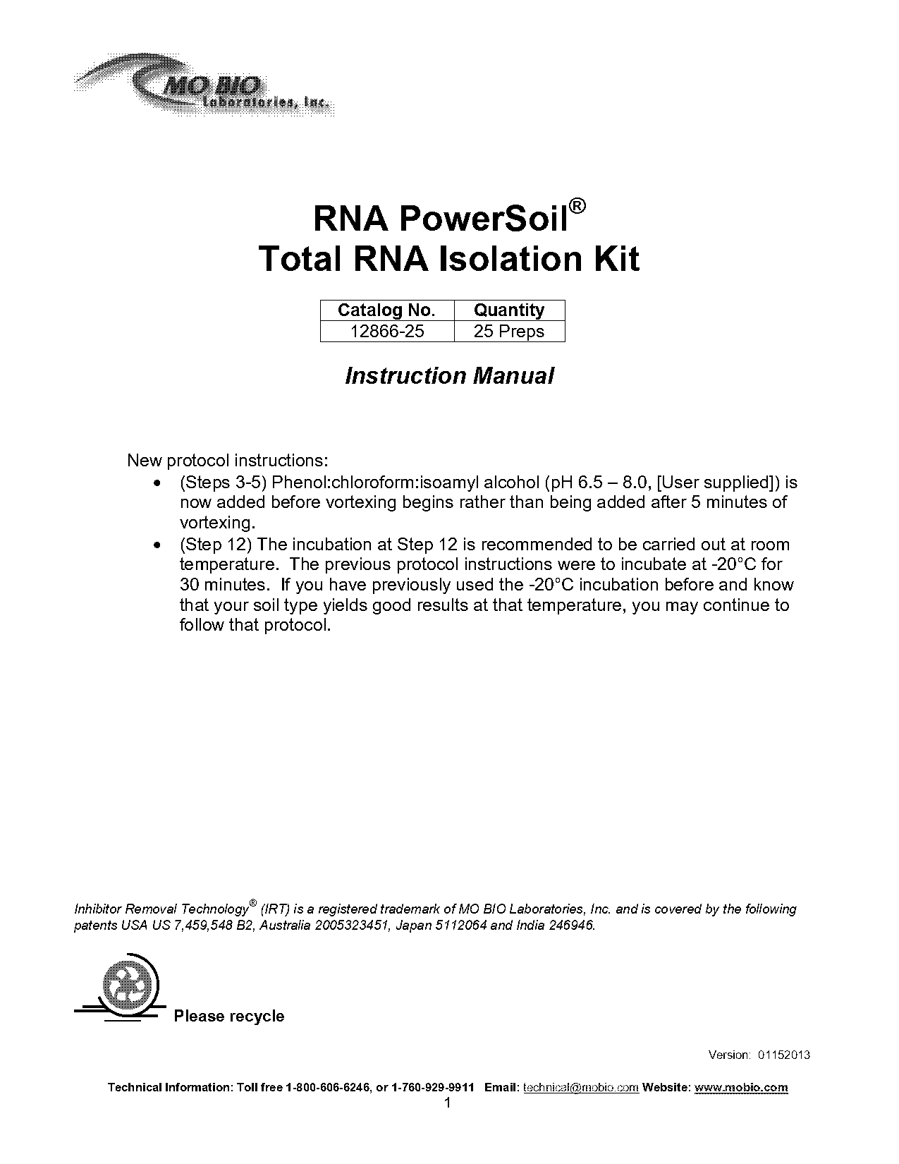 mobio powersoil dna extraction kit protocol