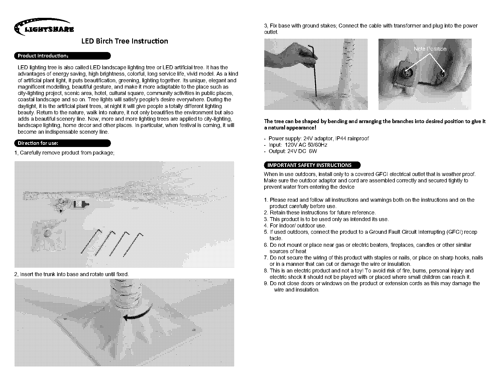 eambrite remote control instructions