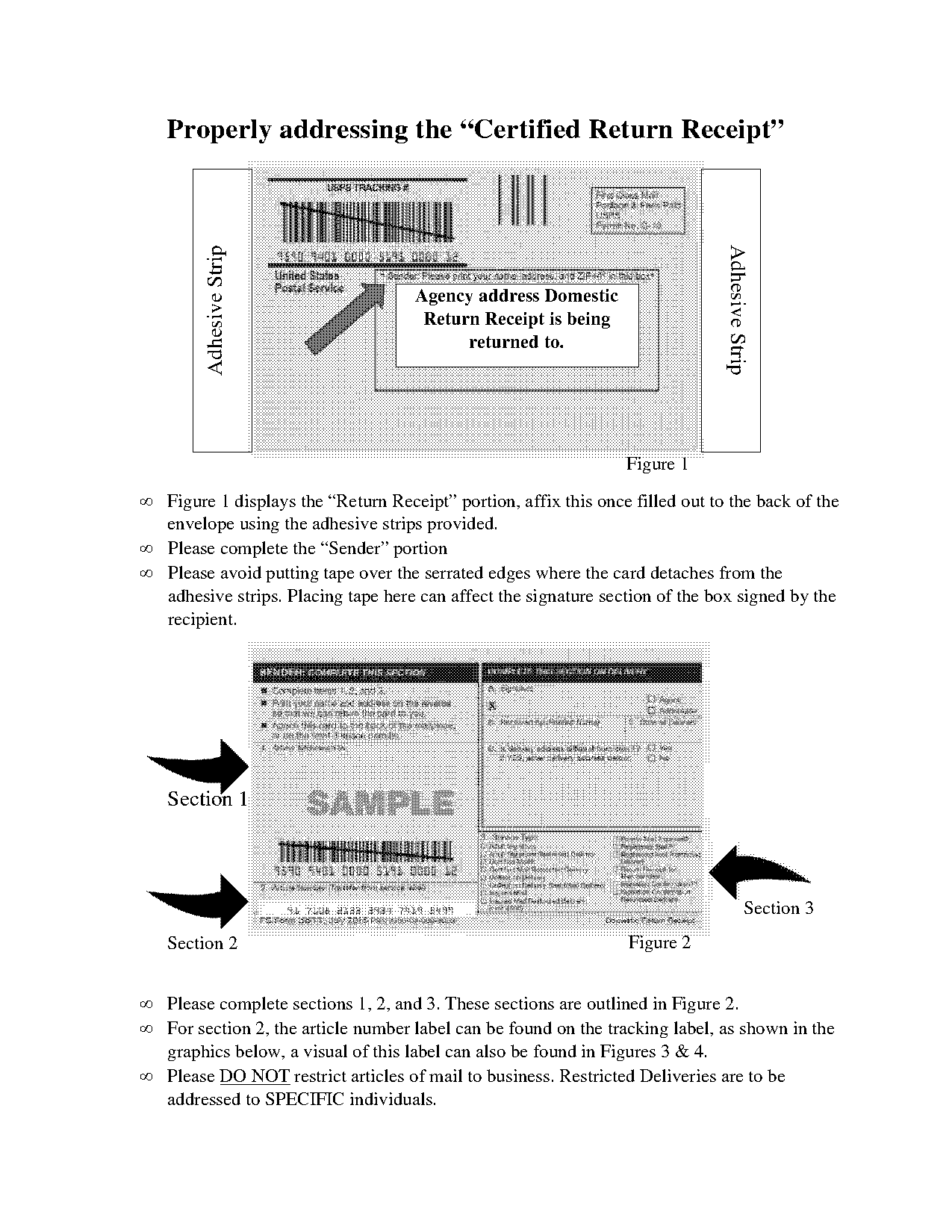 usps return receipt instructions