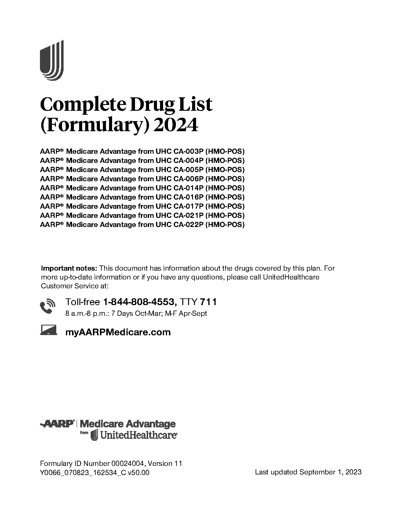 aarp uhc drug formulary