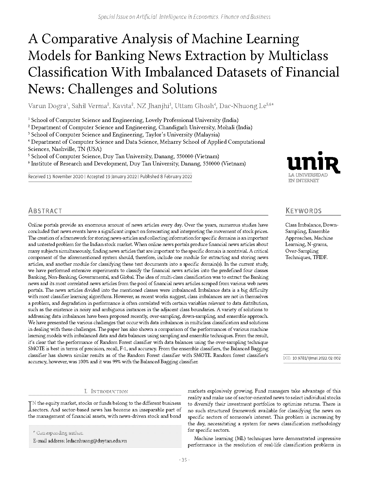 multiclass newspaper articles classification