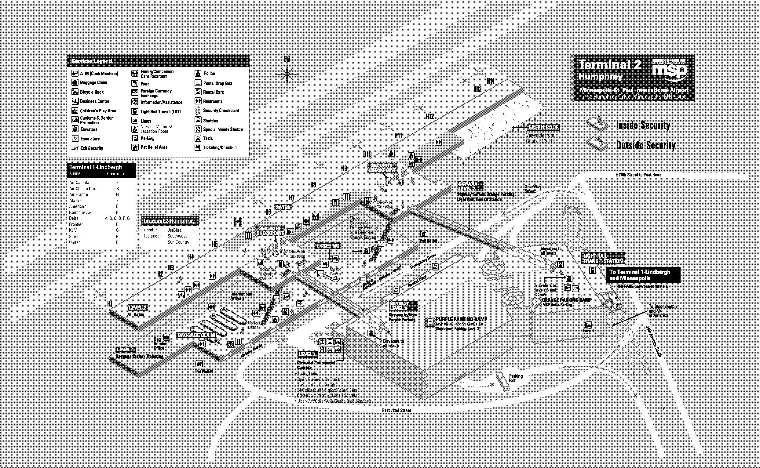 minneapolis airport terminals delta